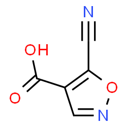 ChemSpider 2D Image | 5-Cyano-1,2-oxazole-4-carboxylic acid | C5H2N2O3