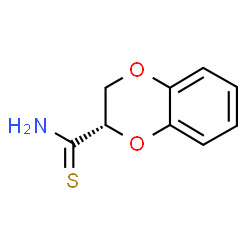 ChemSpider 2D Image | (2S)-2,3-Dihydro-1,4-benzodioxine-2-carbothioamide | C9H9NO2S