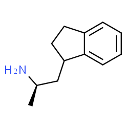 ChemSpider 2D Image | (2R)-1-(2,3-Dihydro-1H-inden-1-yl)-2-propanamine | C12H17N