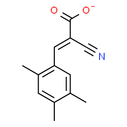 ChemSpider 2D Image | (2E)-2-Cyano-3-(2,4,5-trimethylphenyl)acrylate | C13H12NO2
