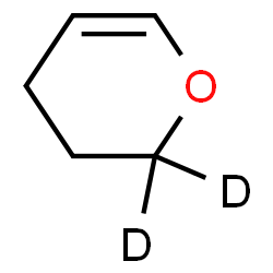 ChemSpider 2D Image | (2,2-~2~H_2_)-3,4-Dihydro-2H-pyran | C5H6D2O
