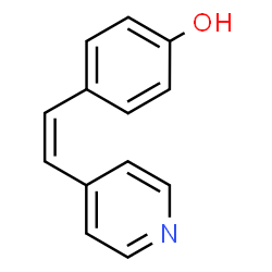 ChemSpider 2D Image | 4-[(Z)-2-(4-Pyridinyl)vinyl]phenol | C13H11NO