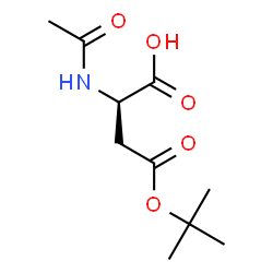 ChemSpider 2D Image | (2R)-2-Acetamido-4-[(2-methyl-2-propanyl)oxy]-4-oxobutanoic acid (non-preferred name) | C10H17NO5