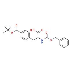 ChemSpider 2D Image | N-[(Benzyloxy)carbonyl]-4-{[(2-methyl-2-propanyl)oxy]carbonyl}phenylalanine | C22H25NO6