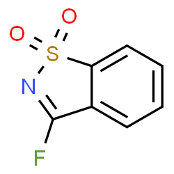 ChemSpider 2D Image | 3-Fluoro-1,2-benzothiazole 1,1-dioxide | C7H4FNO2S