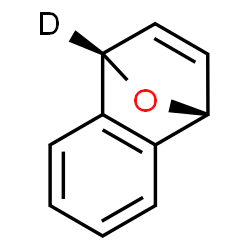 ChemSpider 2D Image | (1S,8R)-(1-~2~H)-11-Oxatricyclo[6.2.1.0~2,7~]undeca-2,4,6,9-tetraene | C10H7DO