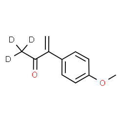 ChemSpider 2D Image | 3-(4-Methoxyphenyl)(1,1,1-~2~H_3_)-3-buten-2-one | C11H9D3O2