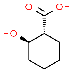 ChemSpider 2D Image | (1R,2R)-2-Hydroxycyclohexanecarboxylic acid | C7H12O3
