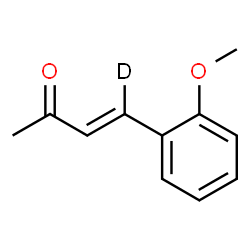 ChemSpider 2D Image | (3E)-4-(2-Methoxyphenyl)(4-~2~H)-3-buten-2-one | C11H11DO2