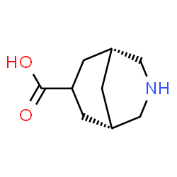 ChemSpider 2D Image | (1R,5S)-3-Azabicyclo[3.3.1]nonane-7-carboxylic acid | C9H15NO2