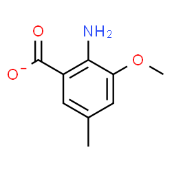 ChemSpider 2D Image | 2-Amino-3-methoxy-5-methylbenzoate | C9H10NO3