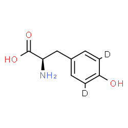 ChemSpider 2D Image | D-(3,5-~2~H_2_)Tyrosine | C9H9D2NO3