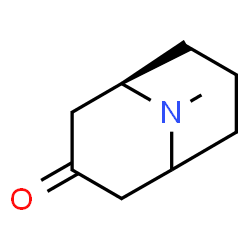ChemSpider 2D Image | (1R)-9-Methyl-9-azabicyclo[3.3.1]nonan-3-one | C9H15NO