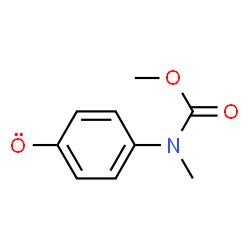 ChemSpider 2D Image | methyl N-(4-hydroxyphenyl)-N-methyl-carbamate | C9H10NO3