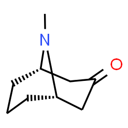 ChemSpider 2D Image | (1S,5S)-9-Methyl-9-azabicyclo[3.3.1]nonan-3-one | C9H15NO