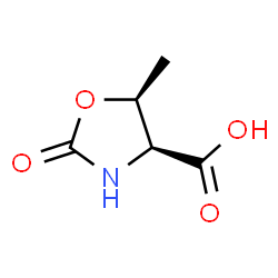 ChemSpider 2D Image | (4S,5S)-5-Methyl-2-oxo-1,3-oxazolidine-4-carboxylic acid | C5H7NO4