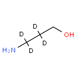 ChemSpider 2D Image | 3-Amino-1-(2,2,3,3-~2~H_4_)propanol | C3H5D4NO