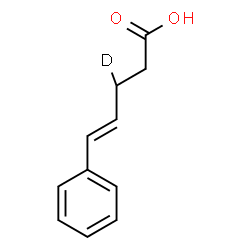 ChemSpider 2D Image | (4E)-5-Phenyl(3-~2~H_1_)-4-pentenoic acid | C11H11DO2