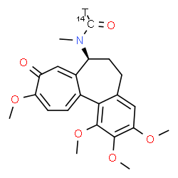 ChemSpider 2D Image | N-Methyl-N-[(7S)-1,2,3,10-tetramethoxy-9-oxo-5,6,7,9-tetrahydrobenzo[a]heptalen-7-yl](~14~C,~3~H)formamide | C2114CH24TNO6
