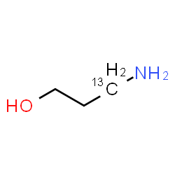 ChemSpider 2D Image | 3-Amino-1-(3-~13~C)propanol | C213CH9NO