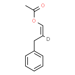 ChemSpider 2D Image | (1Z)-3-Phenyl(2-~2~H)-1-propen-1-yl acetate | C11H11DO2