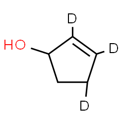 ChemSpider 2D Image | (2,3,4-~2~H_3_)-2-Cyclopenten-1-ol | C5H5D3O