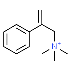 ChemSpider 2D Image | N,N,N-Trimethyl-2-phenyl-2-propen-1-aminium | C12H18N