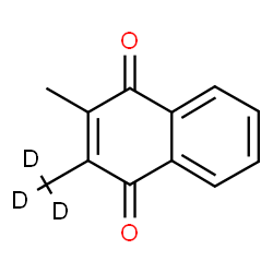 ChemSpider 2D Image | 2-Methyl-3-(~2~H_3_)methyl-1,4-naphthoquinone | C12H7D3O2