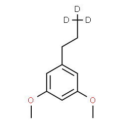 ChemSpider 2D Image | 1,3-Dimethoxy-5-[(3,3,3-~2~H_3_)propyl]benzene | C11H13D3O2