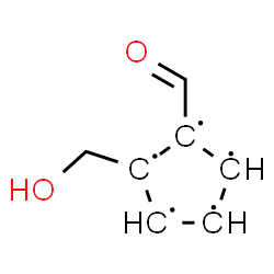 ChemSpider 2D Image | 1-Formyl-2-(hydroxymethyl)-1,2,3,4,5-cyclopentanepentayl | C7H7O2