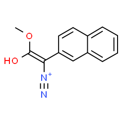 ChemSpider 2D Image | (E)-2-Hydroxy-2-methoxy-1-(2-naphthyl)ethenediazonium | C13H11N2O2