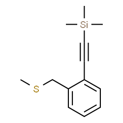 ChemSpider 2D Image | Trimethyl({2-[(methylsulfanyl)methyl]phenyl}ethynyl)silane | C13H18SSi