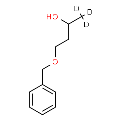 ChemSpider 2D Image | 4-(Benzyloxy)-2-(1,1,1-~2~H_3_)butanol | C11H13D3O2