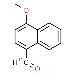 ChemSpider 2D Image | 4-Methoxy-1-naphthalene(~14~C)carbaldehyde | C1114CH10O2
