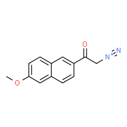 ChemSpider 2D Image | 2-(6-Methoxy-2-naphthyl)-2-oxoethanediazonium | C13H11N2O2