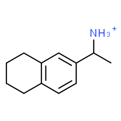 ChemSpider 2D Image | 1-(5,6,7,8-Tetrahydro-2-naphthalenyl)ethanaminium | C12H18N