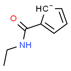 ChemSpider 2D Image | 2-(Ethylcarbamoyl)-2,4-cyclopentadienide | C8H10NO