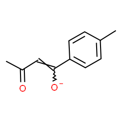 ChemSpider 2D Image | (1Z)-1-(4-Methylphenyl)-3-oxo-1-buten-1-olate | C11H11O2