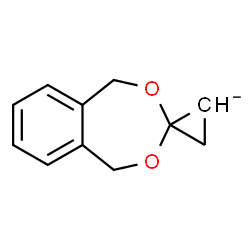 ChemSpider 2D Image | 1,5-Dihydrospiro[2,4-benzodioxepine-3,1'-cyclopropan[2]ide] | C11H11O2