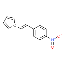 ChemSpider 2D Image | 1-[(E)-2-(4-Nitrophenyl)vinyl]-2,4-cyclopentadienide | C13H10NO2