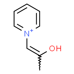 ChemSpider 2D Image | 1-[(1Z)-2-Hydroxy-1-propen-1-yl]pyridinium | C8H10NO