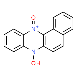 ChemSpider 2D Image | 7-Hydroxy-12-oxo-7,12-dihydrobenzo[a]phenazin-12-ium | C16H11N2O2