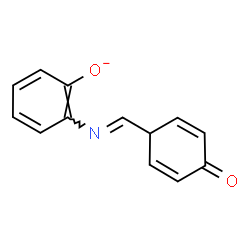 ChemSpider 2D Image | 2-{(E)-[(4-Oxo-2,5-cyclohexadien-1-yl)methylene]amino}phenolate | C13H10NO2