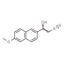 ChemSpider 2D Image | (Z)-2-Hydroxy-2-(6-methoxy-2-naphthyl)ethenediazonium | C13H11N2O2