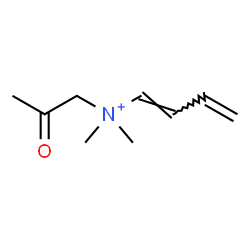 ChemSpider 2D Image | (1E)-N,N-Dimethyl-N-(2-oxopropyl)-1,3-butadien-1-aminium | C9H16NO