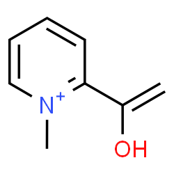 ChemSpider 2D Image | 2-(1-Hydroxyvinyl)-1-methylpyridinium | C8H10NO