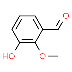 ChemSpider 2D Image | 3-Hydroxy-2-methoxybenzaldehyde | C8H8O3