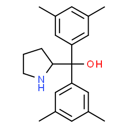 ChemSpider 2D Image | Bis(3,5-dimethylphenyl)(2-pyrrolidinyl)methanol | C21H27NO