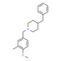 ChemSpider 2D Image | 4-Benzyl-1-(4-methoxy-3-methylbenzyl)piperidine | C21H27NO