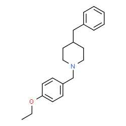 ChemSpider 2D Image | 4-Benzyl-1-(4-ethoxybenzyl)piperidine | C21H27NO